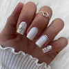 12 Sizes-24 Pcs Press On Nails Z607