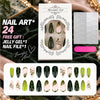 12 Sizes-24 Pcs Press On Nails ZXR-25
