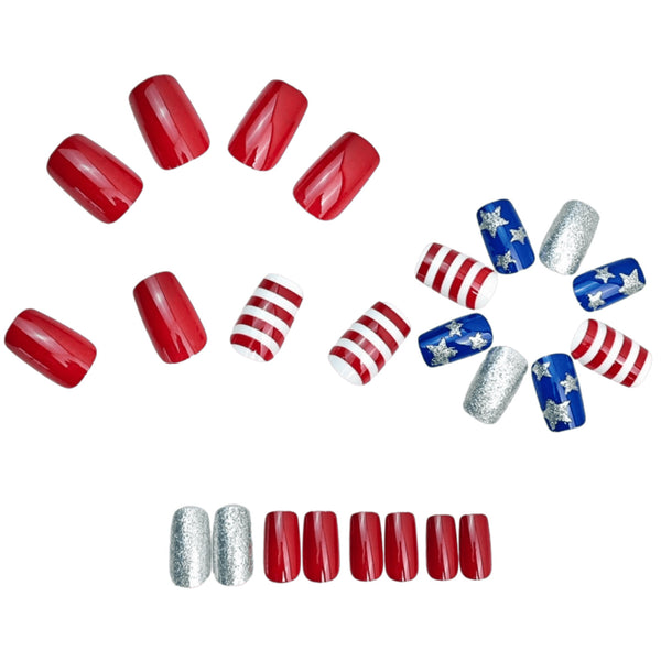 12 Sizes-24 Pcs Press On Nails Y2005