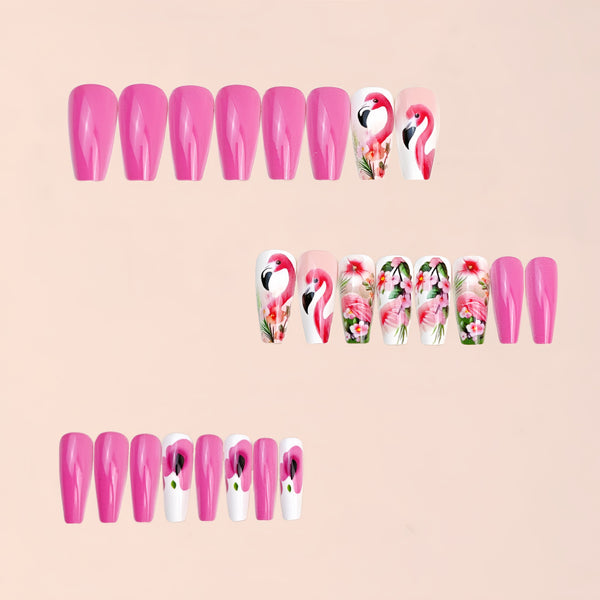 12 Sizes-24 Pcs Press On Nails Y1095