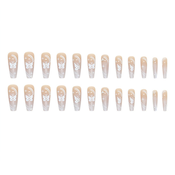 12 Sizes-24 Pcs Press On Nails Z646