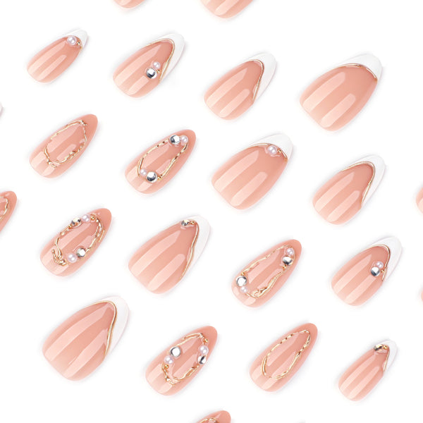 12 Sizes-24 Pcs Press On Nails JP4202