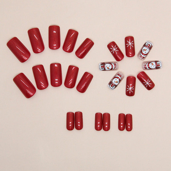 12 Sizes-24 Pcs Press On Nails W1302