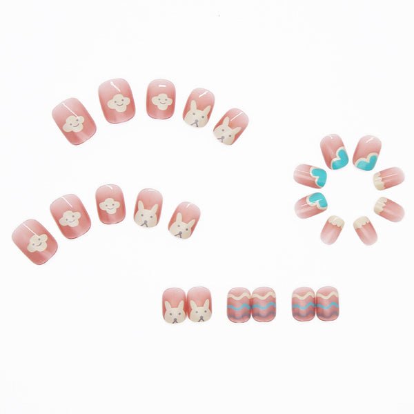 12 Sizes-24 Pcs Press On Nails R238