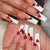 12 Sizes-24 Pcs Press On Nails W084