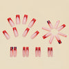 12 Sizes-24 Pcs Press On Nails Y124