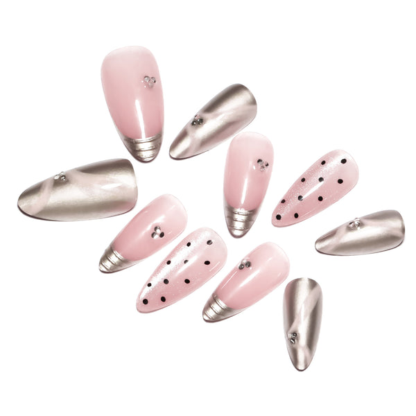 12 Sizes-24 Pcs Press On Nails nail-accessory