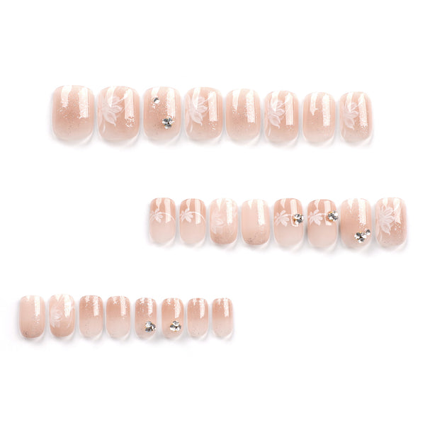 12 Sizes-24 Pcs Press On Nails JP2983