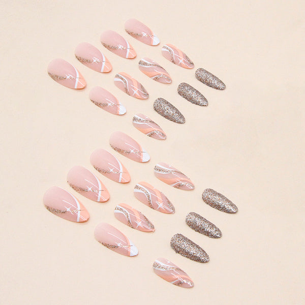 12 Sizes-24 Pcs Press On Nails W458