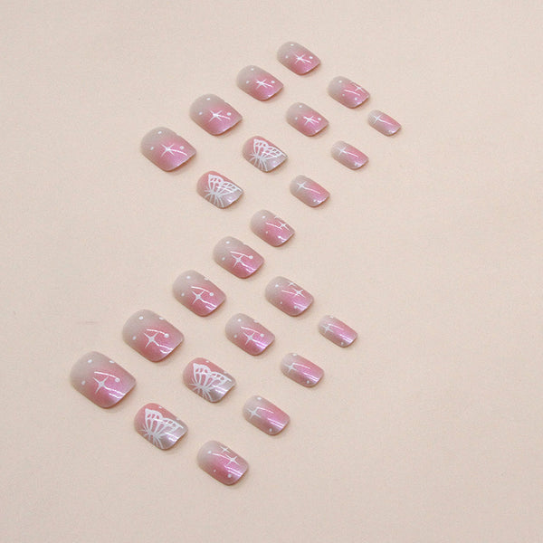 12 Sizes-24 Pcs Press On Nails W1136
