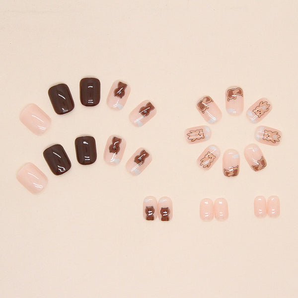 12 Sizes-24 Pcs Press On Nails W556