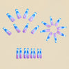 12 Sizes-24 Pcs Press On Nails Y950