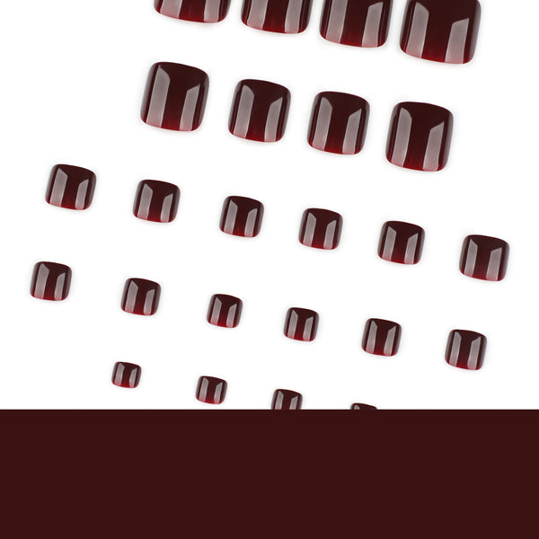 12 Sizes-24 Pcs Press On Nails JP4261