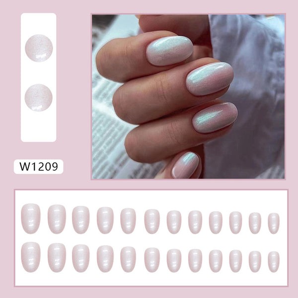 12 Sizes-24 Pcs Press On Nails W1209