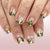 12 Sizes-24 Pcs Press On Nails C1624
