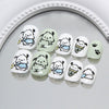 12 Sizes-24 Pcs Press On Nails K007