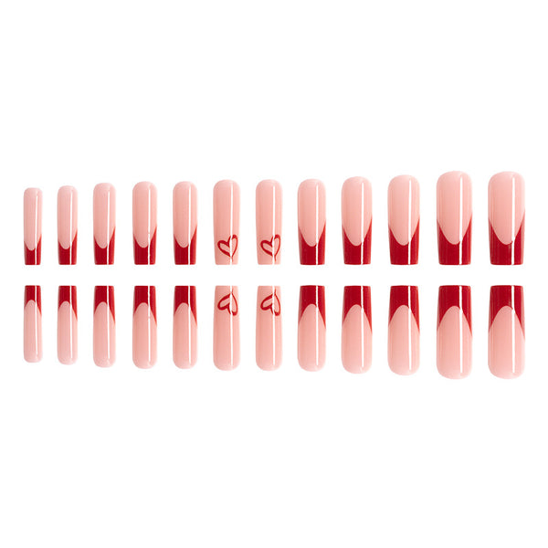 12 Sizes-24 Pcs Press On Nails C282