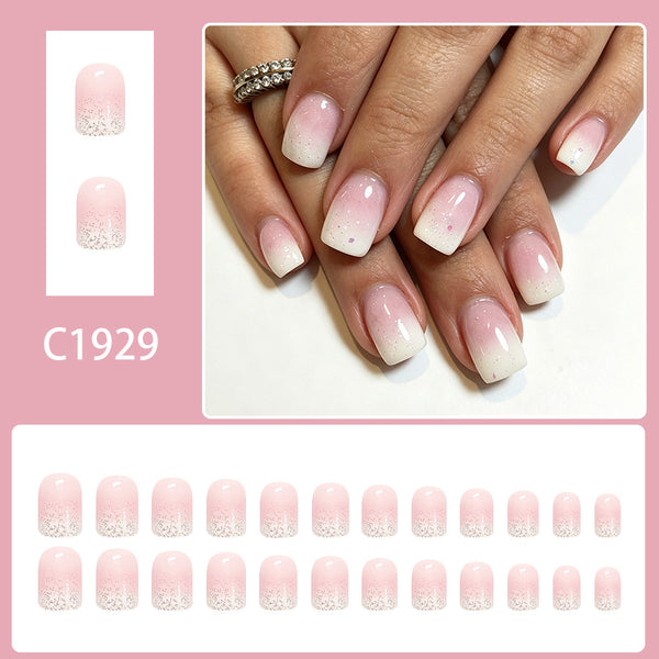 12 Sizes-24 Pcs Press On Nails C1929