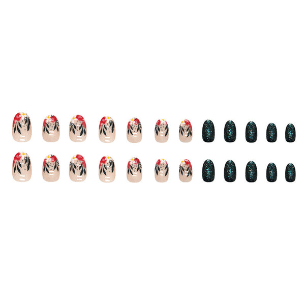 12 Sizes-24 Pcs Press On Nails W1449