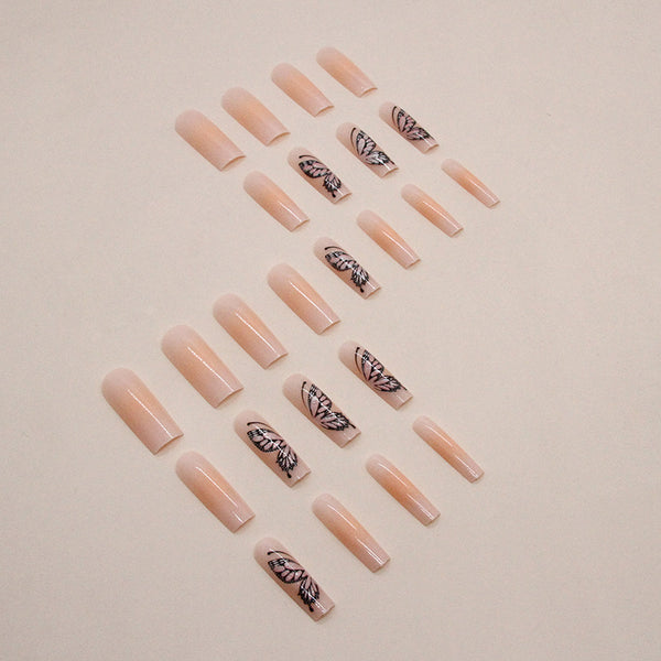 12 Sizes-24 Pcs Press On Nails G003