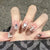 12 Sizes-24 Pcs Press On Nails Z534