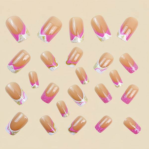 12 Sizes-24 Pcs Press On Nails Y778