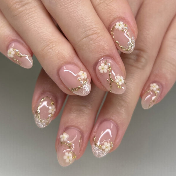 12 Sizes-24 Pcs Press On Nails JP4095