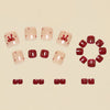 12 Sizes-24 Pcs Press On Nails Y1918