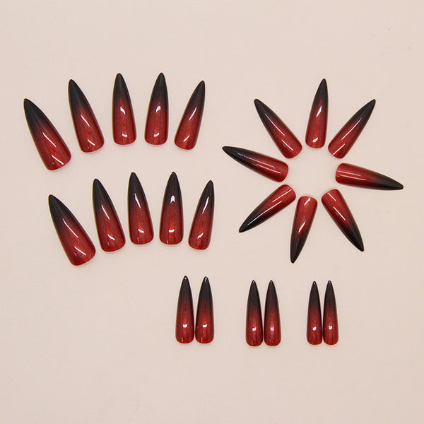 12 Sizes-24 Pcs Press On Nails W1843