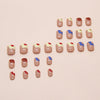12 Sizes-24 Pcs Press On Nails W1842