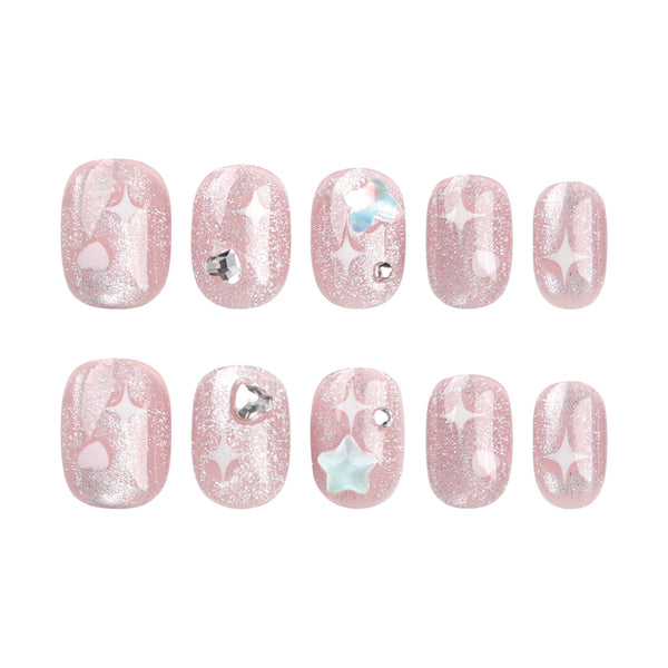 12 Sizes-24 Pcs Press On Nails JP3098