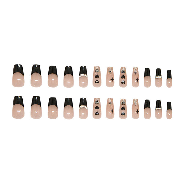 12 Sizes-24 Pcs Press On Nails Z1138