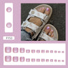 12 Sizes-24 Pcs Press On Nails F153