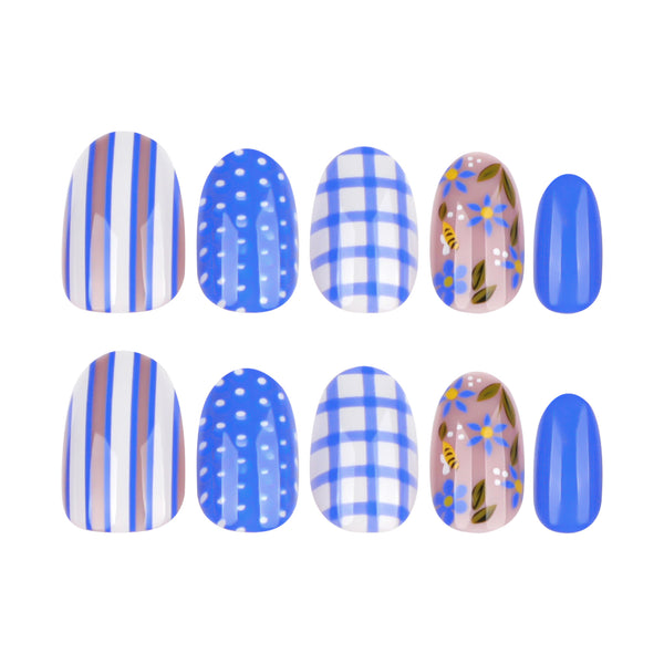 12 Sizes-24 Pcs Press On Nails JP3960