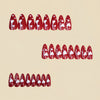 12 Sizes-24 Pcs Press On Nails Y1664