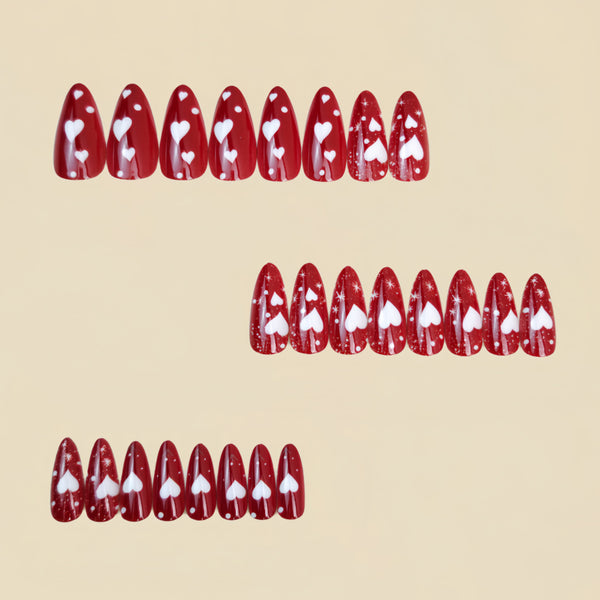 12 Sizes-24 Pcs Press On Nails Y1664