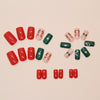 12 Sizes-24 Pcs Press On Nails W1821
