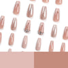 French Long Pink Press on Nails