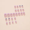 12 Sizes-24 Pcs Press On Nails W1710