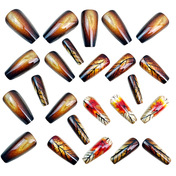 12 Sizes-24 Pcs Press On Nails Y1784