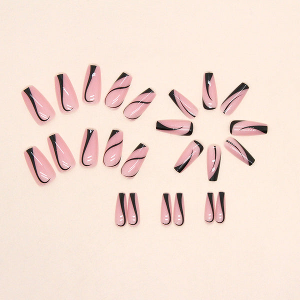 12 Sizes-24 Pcs Press On Nails W866
