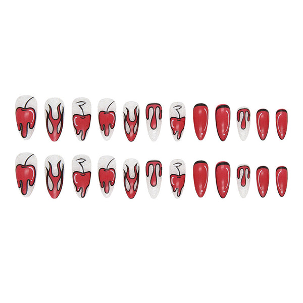 12 Sizes-24 Pcs Press On Nails W901