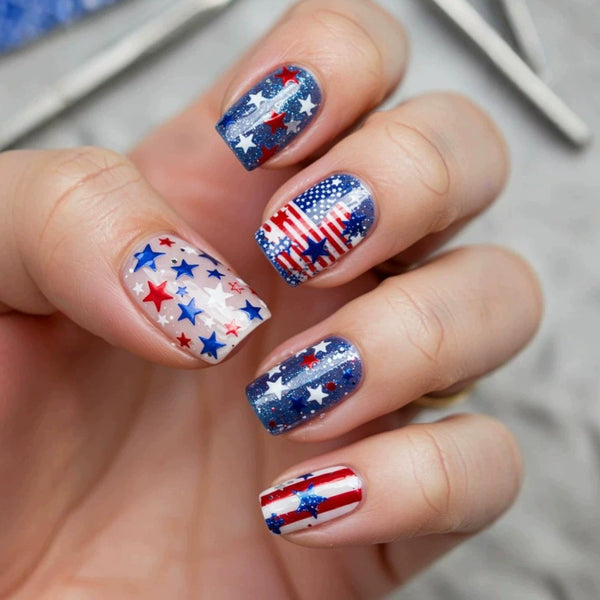 12 Sizes-24 Pcs Press On Nails Y2011