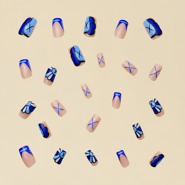 12 Sizes-24 Pcs Press On Nails Y194