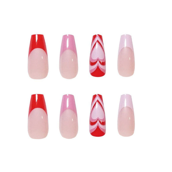 12 Sizes-24 Pcs Press On Nails JP1342