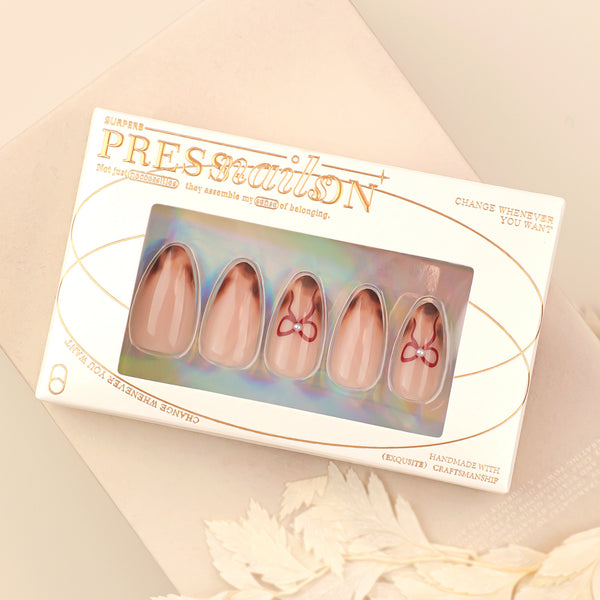 12 Sizes-24 Pcs Press On Nails GN048