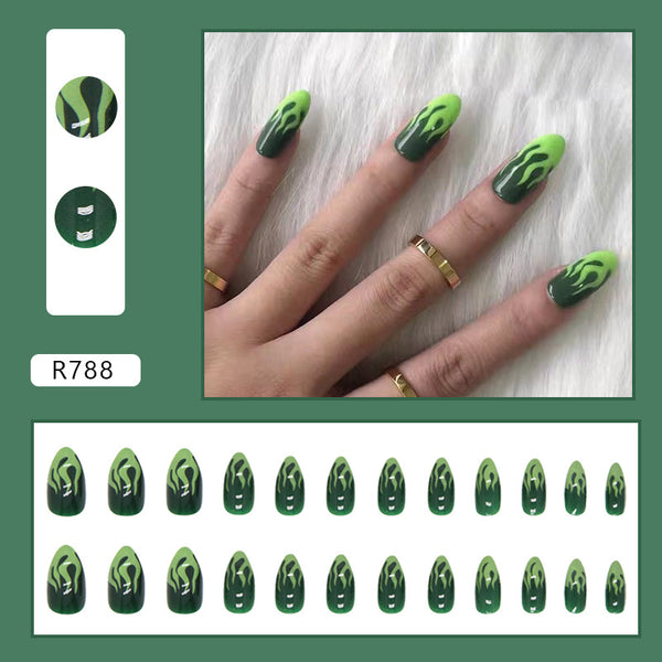 12 Sizes-24 Pcs Press On Nails R767