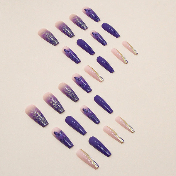 12 Sizes-24 Pcs Press On Nails W483