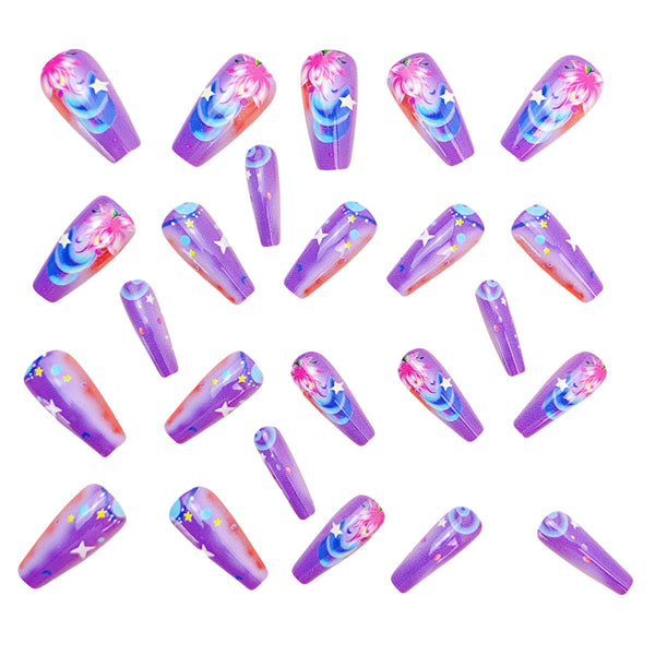 12 Sizes-24 Pcs Press On Nails Y993