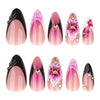 12 Sizes-24 Pcs Press On Nails JP4226